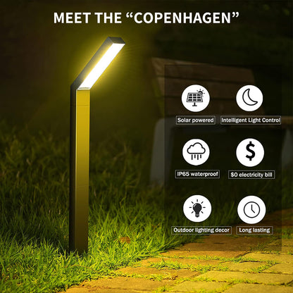 COPENHAGEN Modern Solar Outdoor Light (2-pack)