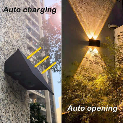 BOSTON Solar Powered Outdoor Wall Lights